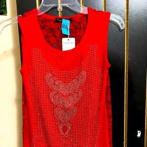 Womens bedazzeled tank